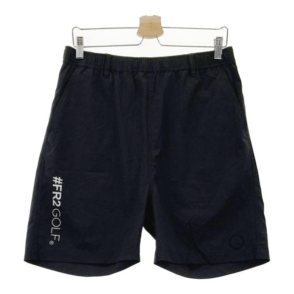 FR2 GOLF エフアールツーゴルフ　ハーフパンツ　メンズ　ズボン　ロゴ　黒 FR2 GOLF エフアールツーゴルフ ストレッチ ハーフパンツ