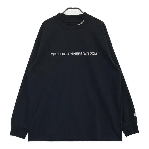 サイズ：S TFW49 ティーエフダブリューフォーティーナイン  ハイネック 長袖Tシャツ  ブラック系 [240101490167] ゴルフウェア メンズ ストスト TFW49 ティーエフダブリューフォーティーナイン ハイネック 長袖