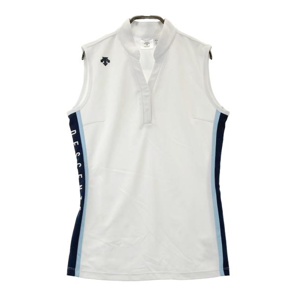 DESCENTE GOLF デサントゴルフ ノースリーブシャツ ホワイト系 M