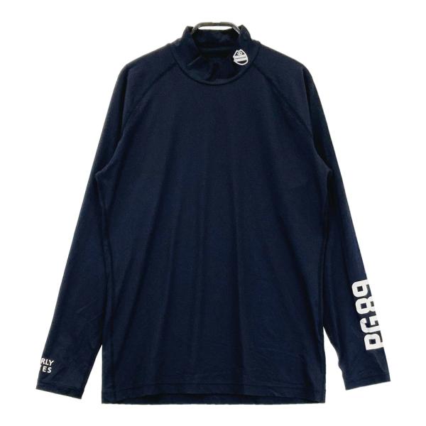 サイズ：6 PEARLY GATES パーリーゲイツ  長袖ハイネックTシャツ  ブラック系 [240101458943] ゴルフウェア メンズ ストスト PEARLY GATES パーリーゲイツ ハイネック長袖インナーTシャツ