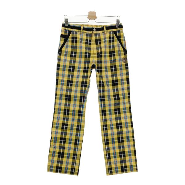 russeluno ラッセルノ　ゴルフ　パンツ　ルチャ　チェック柄 RUSSELUNO ラッセルノ ロングパンツ ルチャ チェック柄 レッド系