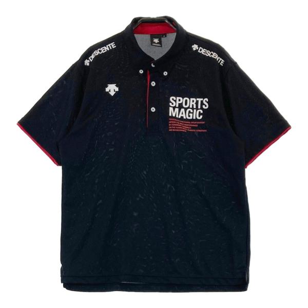 サイズ：O DESCENTE GOLF デサントゴルフ  半袖ポロシャツ ボタンダウン  ブラック系 [240101480480] ゴルフウェア メンズ ストスト 楽天市場】【8/31までエントリーでP5倍】DESCENTE GOLF デサント