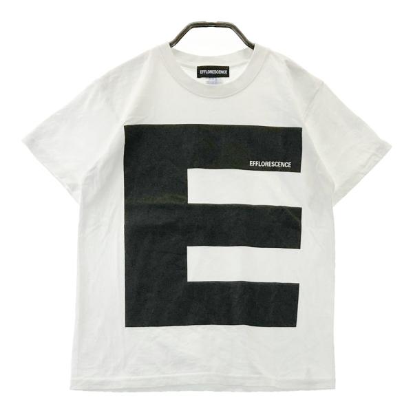サイズ：XS EFFLORESCENCE エフロレッセンス  半袖Tシャツ Eプリント  ホワイト系 [240101480628] ゴルフウェア レディース ストスト EFFLORESCENCE エフロレッセンス 半袖Tシャツ Eプリント