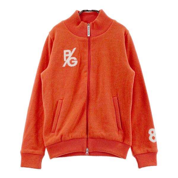 PEARLY GATES パーリーゲイツ ニット 長袖ジップジャケット オレンジ系