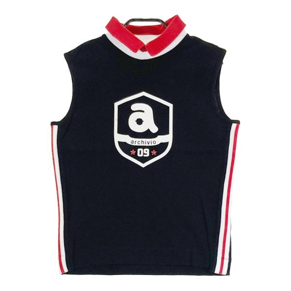 ARCHIVIO アルチビオ ノースリーブ 襟付きTシャツ ブラック系 36