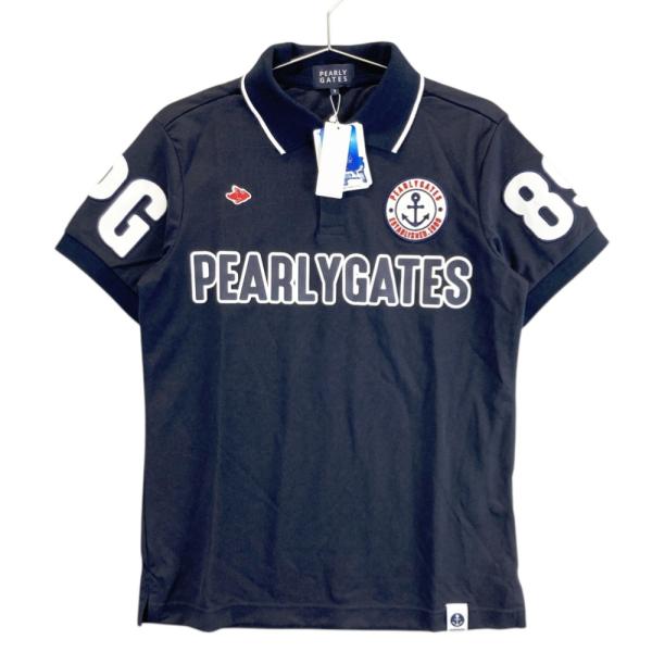 PEARLY GATES★ 5 ゴルフウェア イエロー 半袖ポロシャツ ワッペン PEARLY GATES パーリーゲイツ 半袖ポロシャツ イエロー系 5