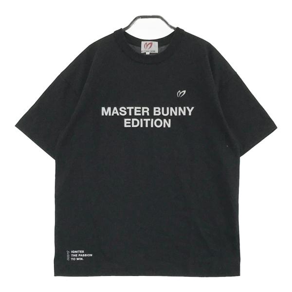 サイズ：4 MASTER BUNNY EDITION マスターバニーエディション 2024年モデル 半袖Tシャツ  ブラック系 [240101486135] ゴルフウェア メンズ ストスト MASTER BUNNY EDITION（マスターバニーエディション） 2024年モデル