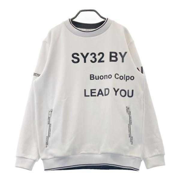 サイズ：L SY32 BY SWEET YEARS GOLF エスワイサーティトゥ SYG-23A04 スウェット  ホワイト系 [240101419613] ゴルフウェア メンズ ストスト SY32 BY SWEET YEARS GOLF エスワイサーティトゥ 2023年モデル