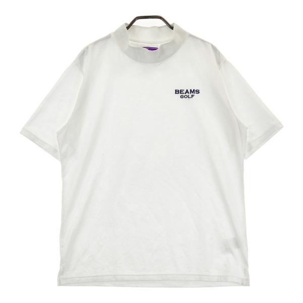 サイズ：L BEAMS GOLF ビームスゴルフ ×ALL GOOD FLOWERS 2024年モデル ハイネック 半袖Tシャツ  ホワイト系 [240101473993] ゴルフウェア レディース ストスト 予約】ALL GOOD FLOWERS × BEAMS GOLF｜BEAMS GOLF（ビームス