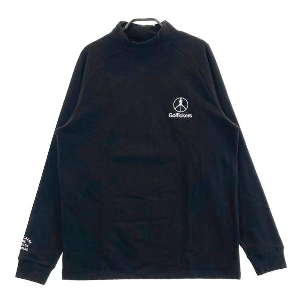 サイズ：XL Golfickers ゴルフィッカーズ  ハイネック長袖Tシャツ  ブラック系 [240101488826] ゴルフウェア メンズ ストスト 美品】Golfickers ゴルフィッカーズ ハイネック長袖Tシャツ