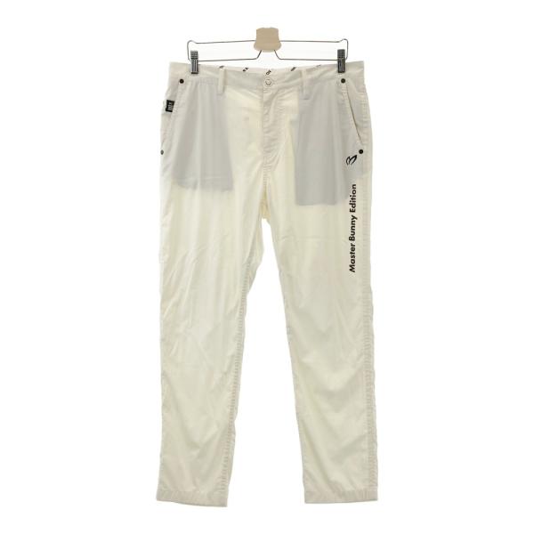 サイズ：5 MASTER BUNNY EDITION マスターバニーエディション 758-0231501 ストレッチパンツ シアサッカー  レッド系 [240101489152] ゴルフウェア メンズ ストスト MASTER BUNNY EDITION マスターバニーエディション 758-0231501