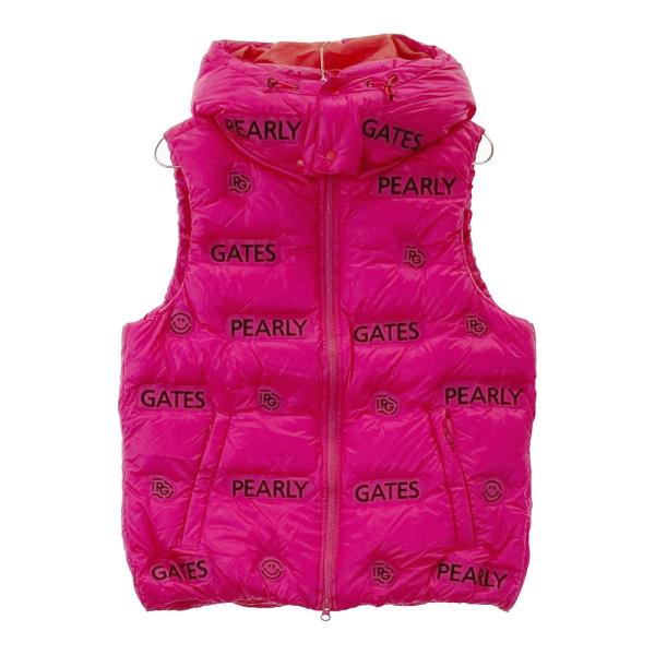 【新品】PEARLY GATES パーリーゲイツ 053-1258101 ダウンベスト  ピンク系 4 ゴルフウェア メンズ