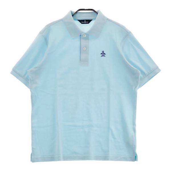 MUNSING WEAR マンシングウェア 半袖ポロシャツ ブルー系 L