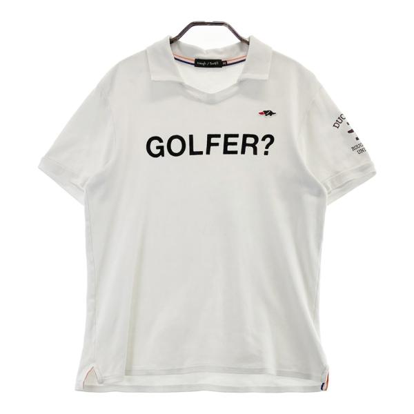 ROUGH&SWELL ラフアンドスウェル 襟付き 半袖Tシャツ ホワイト系