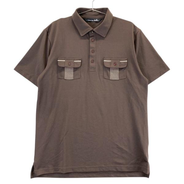 サイズ：M TRAVIS MATHEW トラビスマシュー  半袖ポロシャツ  ブラウン系 [240101489878] ゴルフウェア メンズ ストスト TRAVIS MATHEW トラビスマシュー 半袖ポロシャツ ブラウン系 M