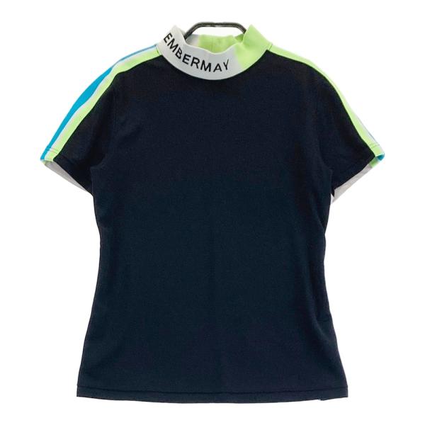 DECEMBERMAY ディセンバーメイハイネック 半袖TシャツネイビーサイズS DECEMBERMAY ディセンバーメイ ハイネック半袖Tシャツ ネイビー