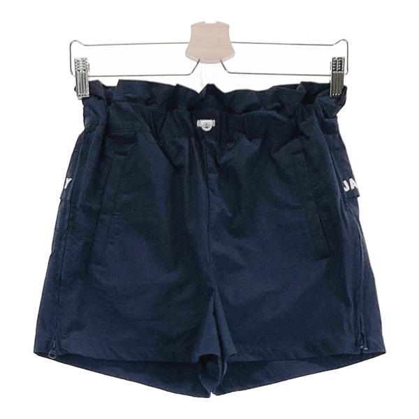 ジャックバニー　ネイビー　ストライプ入り　パンツ レディース ゴルフ Jack Bunny!! ジャックバニー パンツ ネイビー×レッド 国旗柄