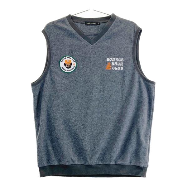 ROUGH&SWELL ラフアンドスウェル フリースベスト グレー系 XL ゴルフ