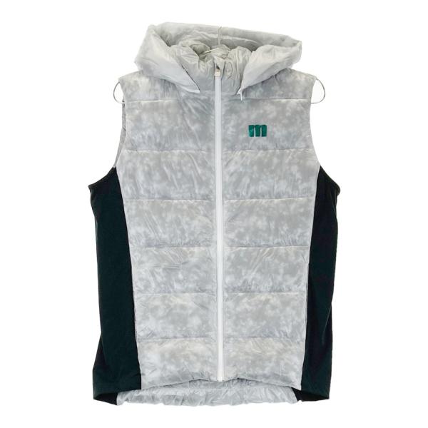 MUNSING WEAR マンシングウェア 2WAY フード付き 中綿ベスト グレー系