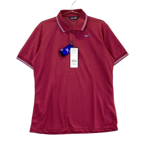 新品】MIZUNO GOLF ミズノゴルフ 半袖ポロシャツ レッド系 L ゴルフ