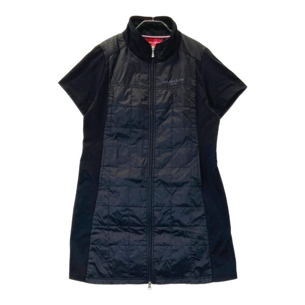 marie claire sport マリクレール スポール 中綿切替 半袖 ジップ