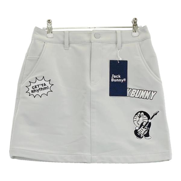 サイズ：1 JACK BUNNY ジャックバニー ×ドラえもん 2024年モデル 裏起毛 インナー付スカート 総柄 ブラック系 [240101491467] ゴルフウェア レディース ストスト 新品】JACK BUNNY ジャックバニー ×ドラえもん 2024年モデル 裏