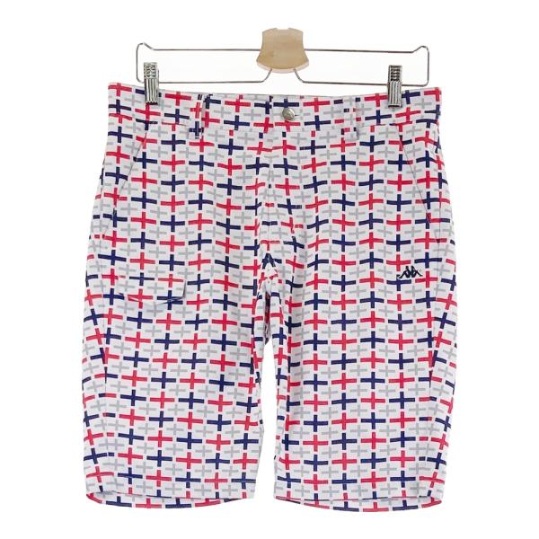 Kappa - coco 未使用品 カッパゴルフ KAPPA GOLF メンズ パンツ M 白×ライトグレー ストレッチ 千鳥格子柄 KAPPA GOLF カッパゴルフ ストレッチパンツ ストライプ柄
