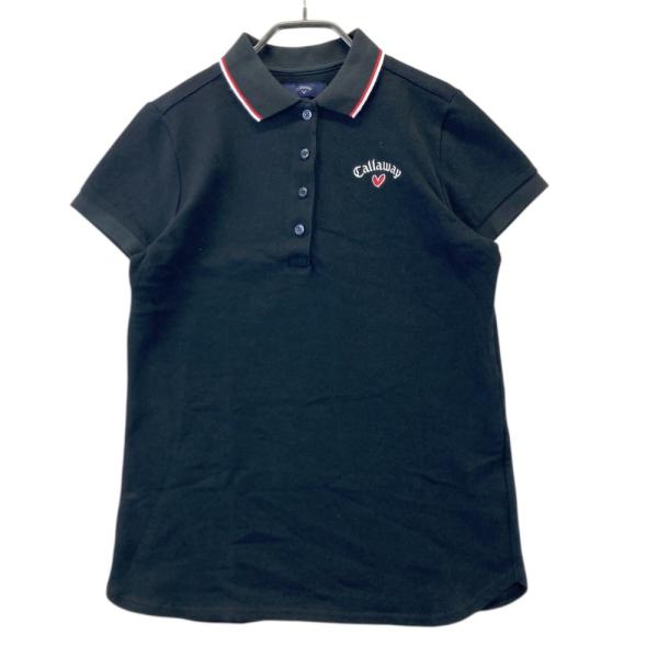 サイズ：S CALLAWAY キャロウェイ  ハイネック 半袖Tシャツ  ブラック系 [240101396636] ゴルフウェア レディース ストスト サイズ：S CALLAWAY キャロウェイ ハイネック 半袖Tシャツ