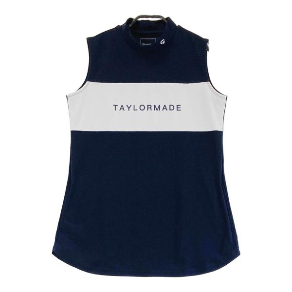 サイズ：M TAYLOR MADE テーラーメイド  ノースリーブハイネックシャツ  ブラック系 [240101416903] ゴルフウェア レディース ストスト 1240101471530_1.jpg