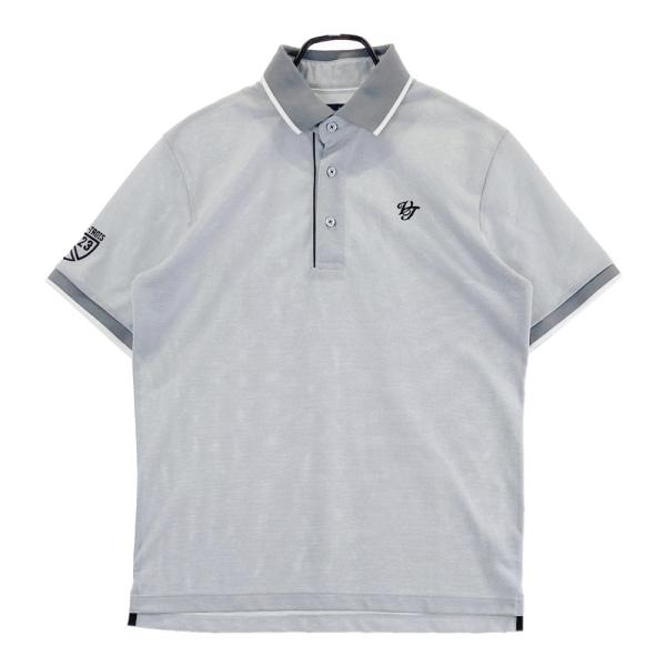 サイズ：L 23区GOLF ニジュウサンクゴルフ  半袖ポロシャツ  グレー系 [240101422376] ゴルフウェア メンズ ストスト 23区GOLF ニジュウサンクゴルフ 半袖ポロシャツ グレー系 L