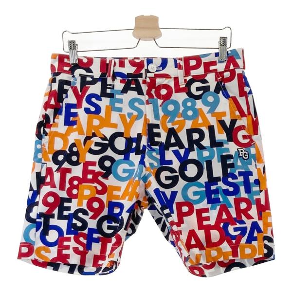 パーリーゲイツgolf シアサッカー　パンツゴルフウェアPG 総柄　窓 パーリーゲイツgolf シアサッカー パンツゴルフウェアPG 総柄 窓