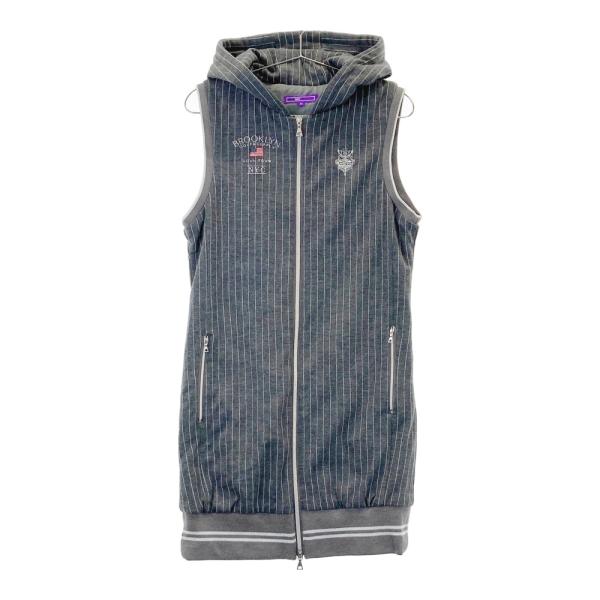 BEAMS GOLF ビームスゴルフ 中綿ノースリーブワンピース ストライプ柄