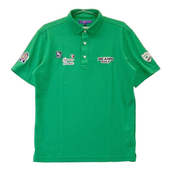 美品 BEAMS GOLF ビームスゴルフ 半袖ポロシャツ M グリーン BEAMS GOLF ビームスゴルフ 半袖ポロシャツ グリーン系 サイズ