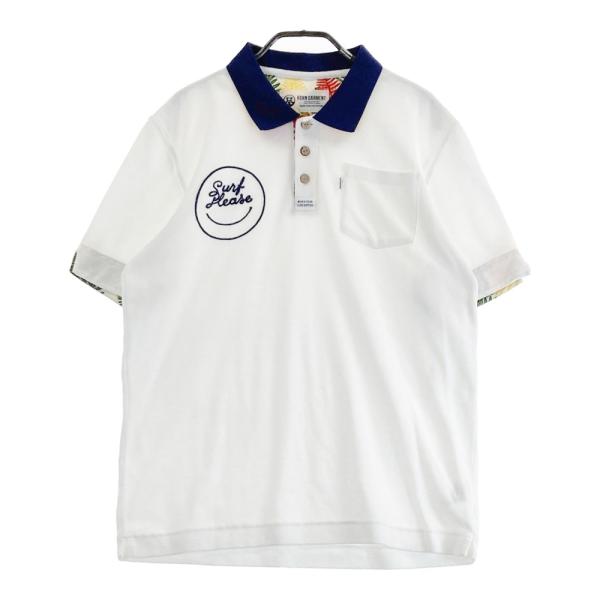 HORN GARMENT - 匿名発送　美品　HORN G.M.T ポロシャツウェア　 サイズL ホワイト HORN GMT ホーン ガーメント パイル地 半袖ポロシャツ ホワイト