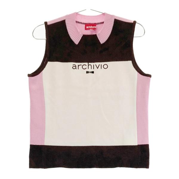 archivio アルチビオ ＊ ニット セーター 半袖 ゴルフ (38) モールニット半袖プルオーバー|アルチビオ - ゴルフウェアや婦人