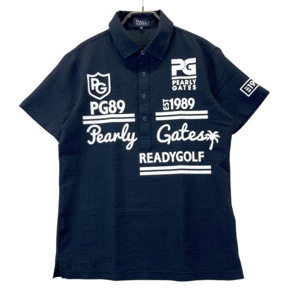 【美品】PEARLY GATES パーリーゲイツ ポロシャツ シアサッカー 半袖 PEARLY GATES パーリーゲイツ 半袖ポロシャツ シアサッカー