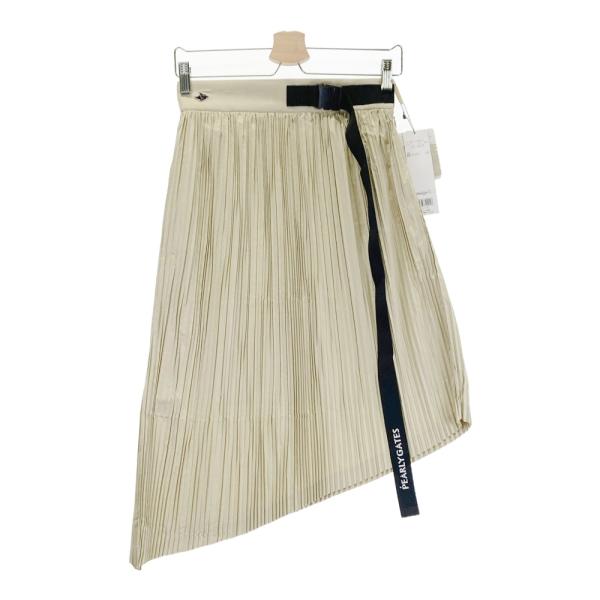 サイズ：1 PEARLY GATES パーリーゲイツ 055-1134310 プリーツスカート  ベージュ系 [240101499899] ゴルフウェア レディース ストスト PEARLY GATES（パーリーゲイツ） 【新品】PEARLY GATES 055-1134310