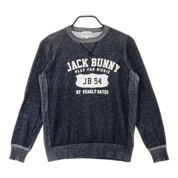 サイズ：1 JACK BUNNY ジャックバニー  長袖ニットセーター  ブラック系 [240101420714] ゴルフウェア レディース ストスト JACK BUNNY ジャックバニー ニットセーター ブラック系 1 ゴルフ