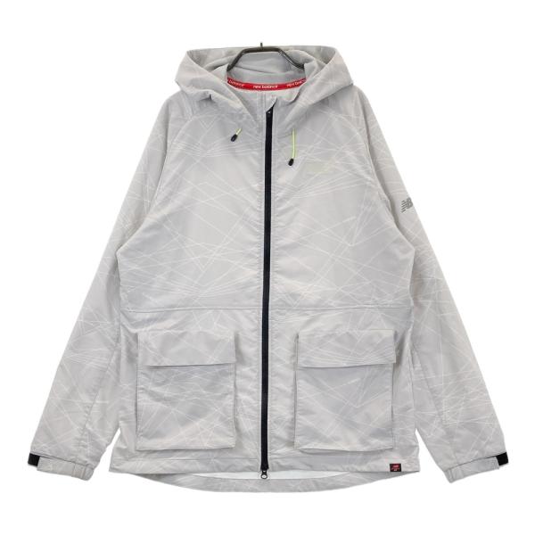 NEW BALANCE GOLF ニューバランス ジップパーカー 総柄 グレー系