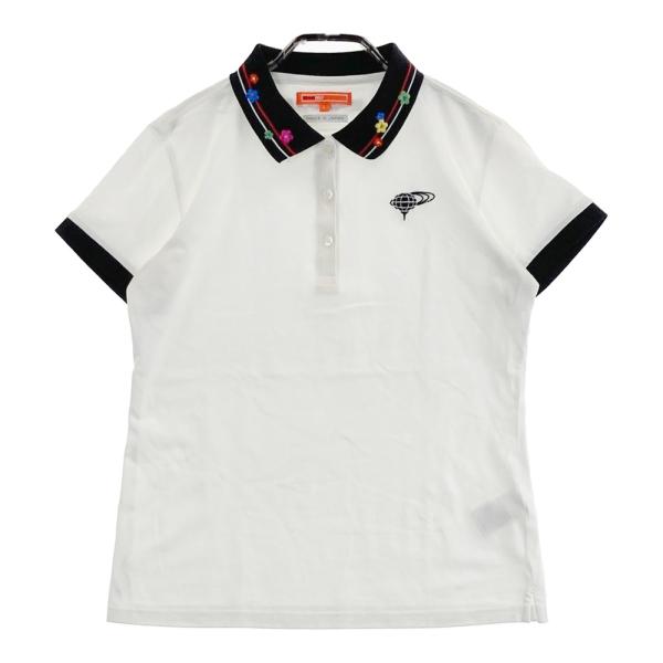 BEAMS GOLF ビームスゴルフ 半袖ポロシャツ ホワイト系 L ゴルフ