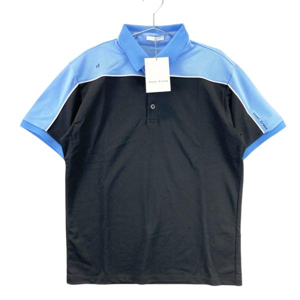 新品】HEAL CREEK ヒールクリーク 半袖ポロシャツ ブラック系 50