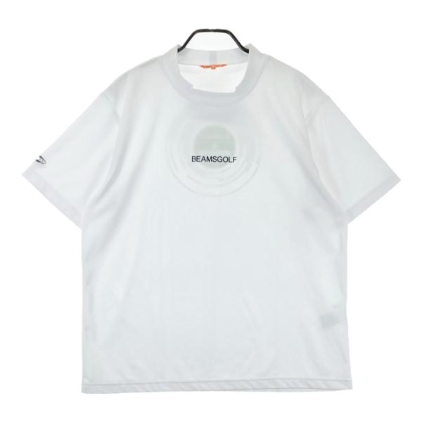 BEAMS GOLF ビームスゴルフ　モックネック　ワッフル　半袖シャツ　L 白 BEAMS GOLF (ビームスゴルフ) ゴルフウェア(トップス) メンズ
