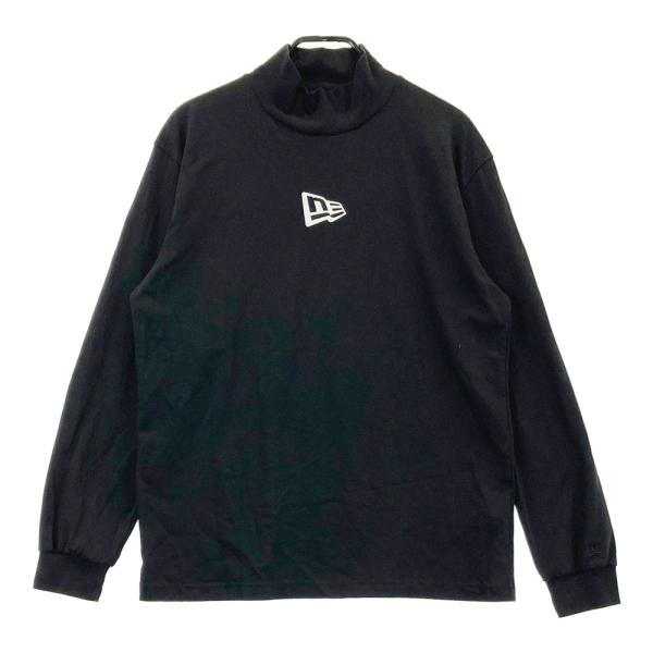 サイズ：XL NEW ERA ニューエラ  ハイネック長袖Tシャツ  ブラック系 [240101501807] ゴルフウェア メンズ ストスト NEW ERA ニューエラ ハイネック長袖Tシャツ ブラック系 XL