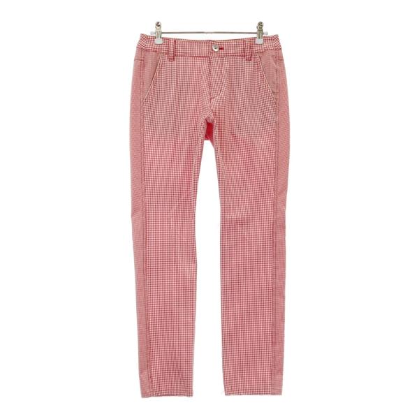 HEAL CREEK ヒールクリーク ストレッチパンツ チェック柄 レッド系 38