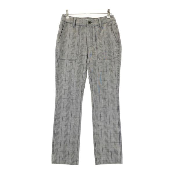 HEAL CREEK ヒールクリーク ストレッチパンツ グレンチェック柄 グレー