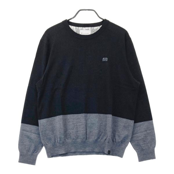 サイズ：2XL TRAVIS MATHEW トラビスマシュー  ウール ニットセーター  ブラック系 [240101501994] ゴルフウェア メンズ ストスト TRAVIS MATHEW トラビスマシュー ウール ニットセーター