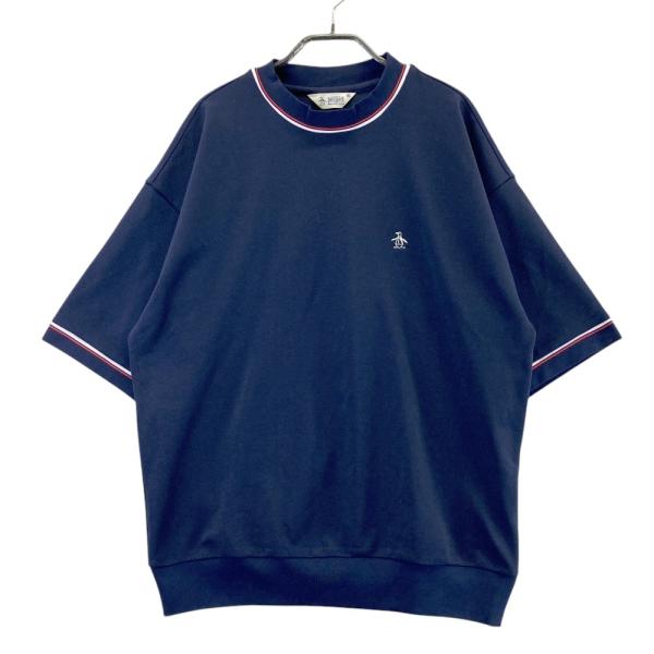 サイズ：L MUNSING WEAR マンシングウェア Penguin ハイネック 半袖Tシャツ  ネイビー系 [240101439788] ゴルフウェア メンズ ストスト サイズ：L MUNSING WEAR マンシングウェア Penguin ハイネック