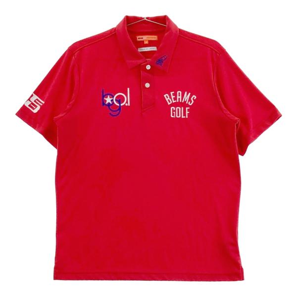 BRIEFING GOLF ブリーフィング 半袖ポロシャツ レッド系 M