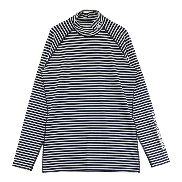 PEARLY GATES パーリーゲイツ ハイネック 長袖Tシャツ ボーダー柄