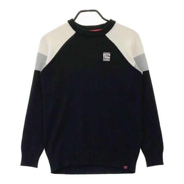 サイズ：1 NEW BALANCE GOLF ニューバランス  ウール混 長袖ニットセーター  ネイビー系 [240101503513] ゴルフウェア レディース ストスト NEW BALANCE GOLF ニューバランス ウール混 長袖ニットセーター